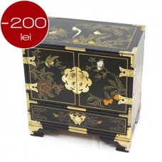 elegant cabinet est-oriental, de budoir. lacquer & pictura manuala. Taiwan anii' 70 elegant cabinet est-oriental, de budoir. lacquer & pictura manuala. Taiwan anii' 70